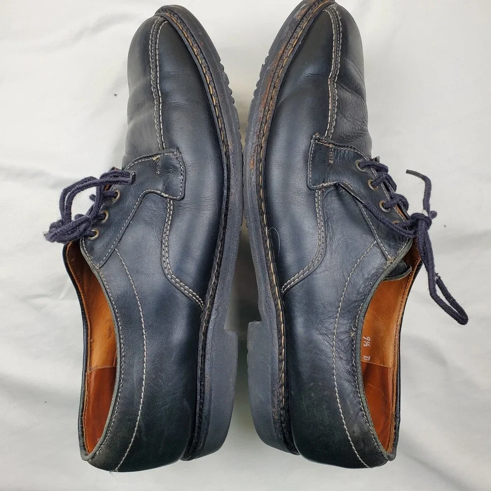Mens Allen Edmonds Mapleton Black Leather‎ Shoes Size 9.5 D